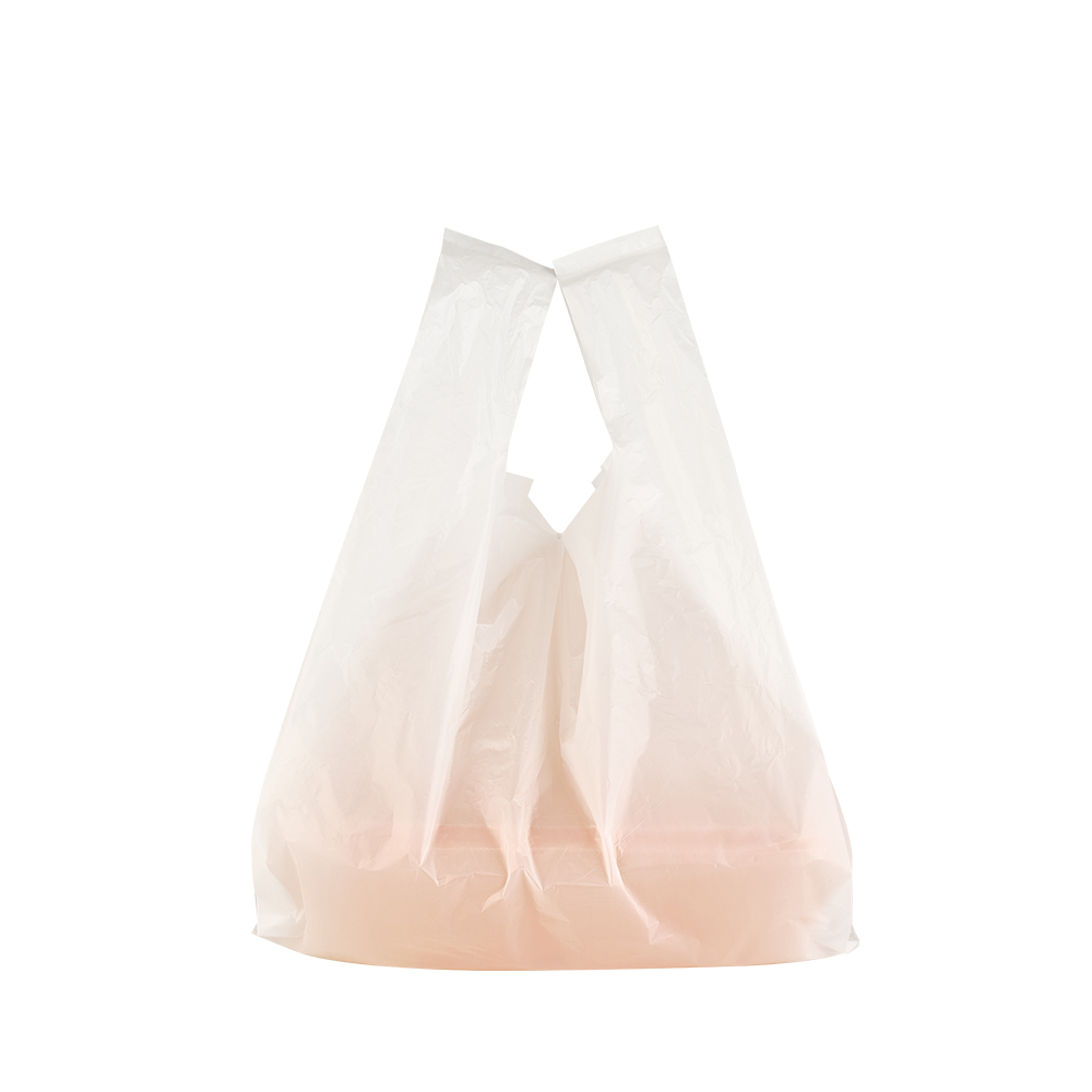 엠보 HDPE 유백 배달비닐봉투 대